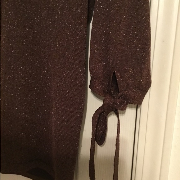 NWOT Kim Parrish Y2K Collection Beautiful Women’s Brown Sparkly Top - Picture 4 of 6